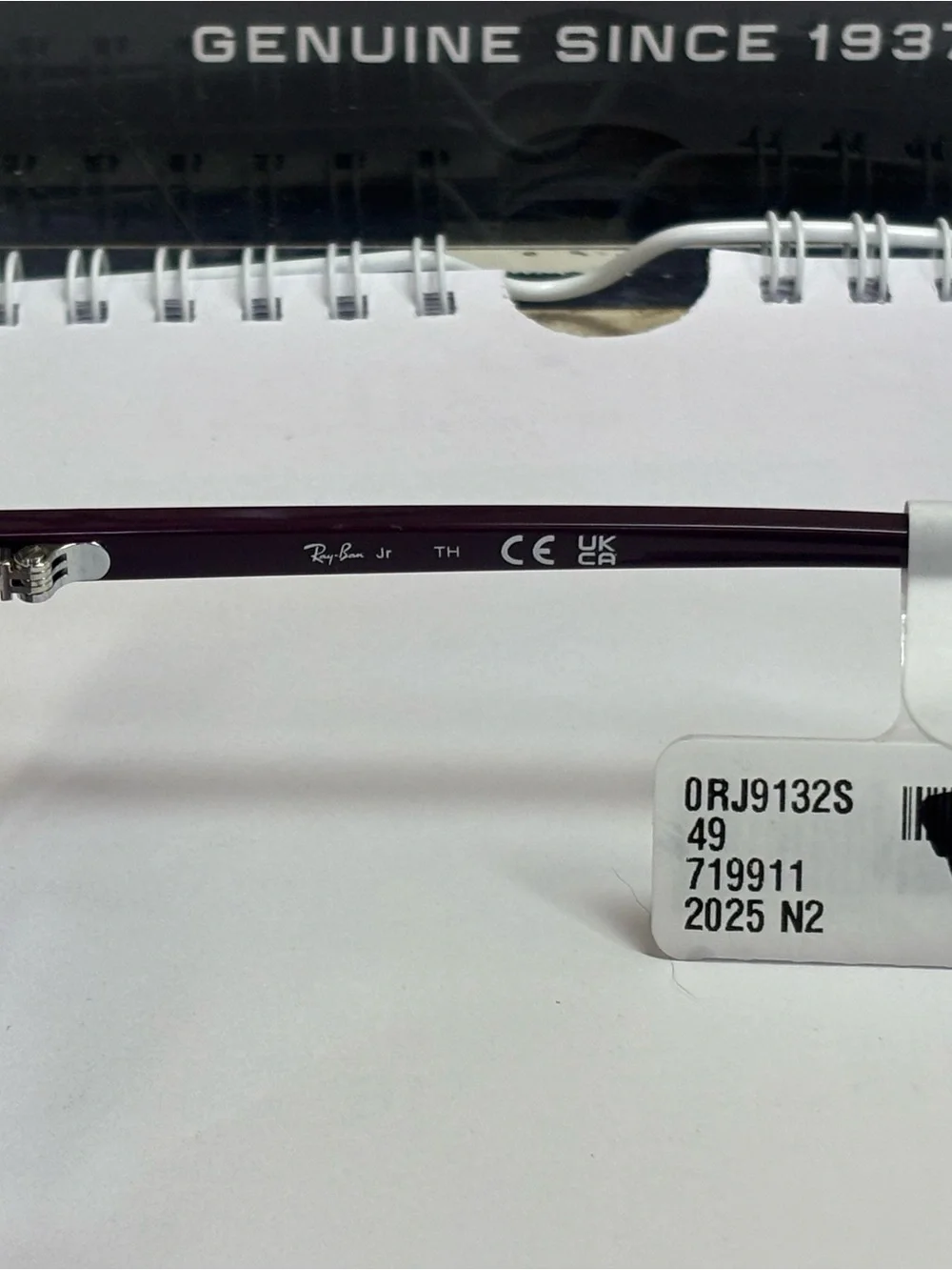 New Ray-Ban Kids RJ9132S 7199/11 Transparent Polished Violet Sunglasses